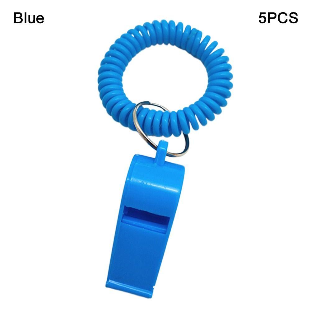 5pcs With Rope Spring Wristband Whistle Football Basketball Tool Training School Soccer Tools