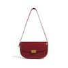 Designed underarm bag, vintage saddle bag, new high-quality textured cowhide shoulder and crossbody bag for women