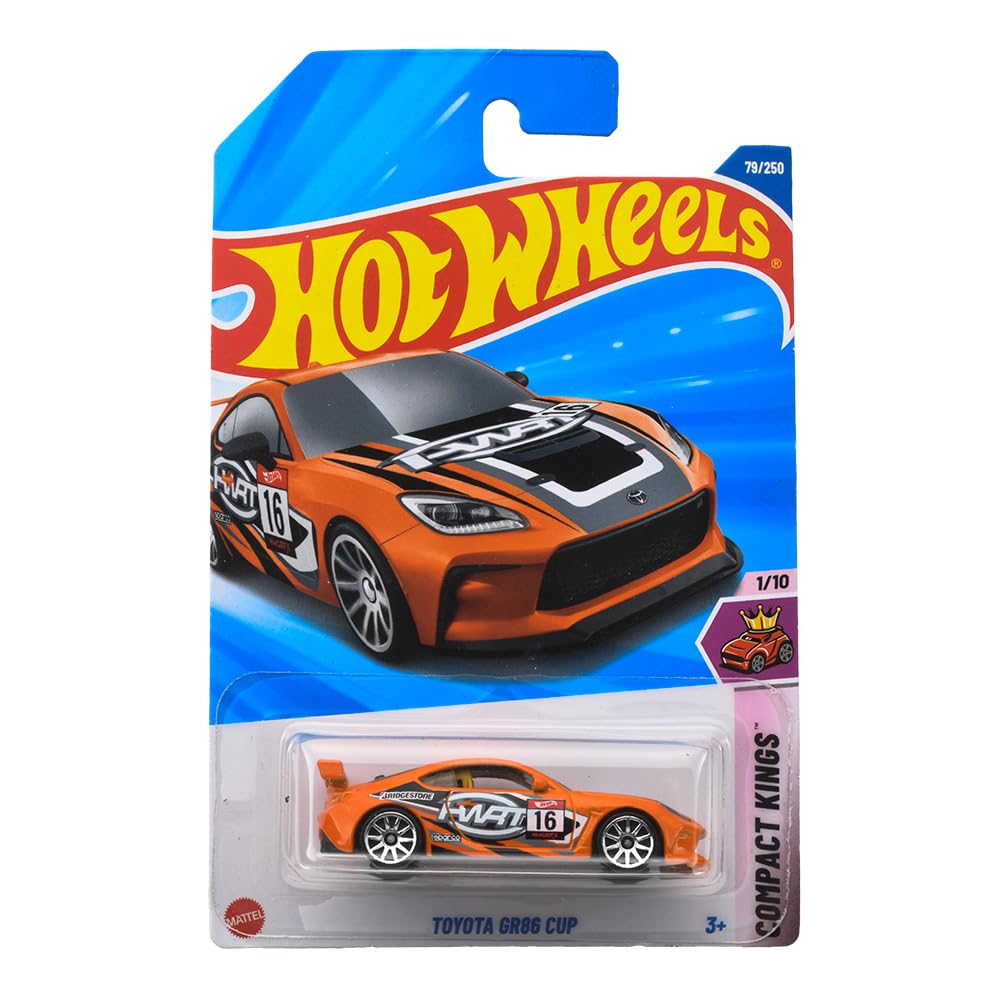 Hot Wheels Toyota GR86 Cup Машинка-игрушка Мини-автомобиль Оранжевый JFN36 Возраст 3+