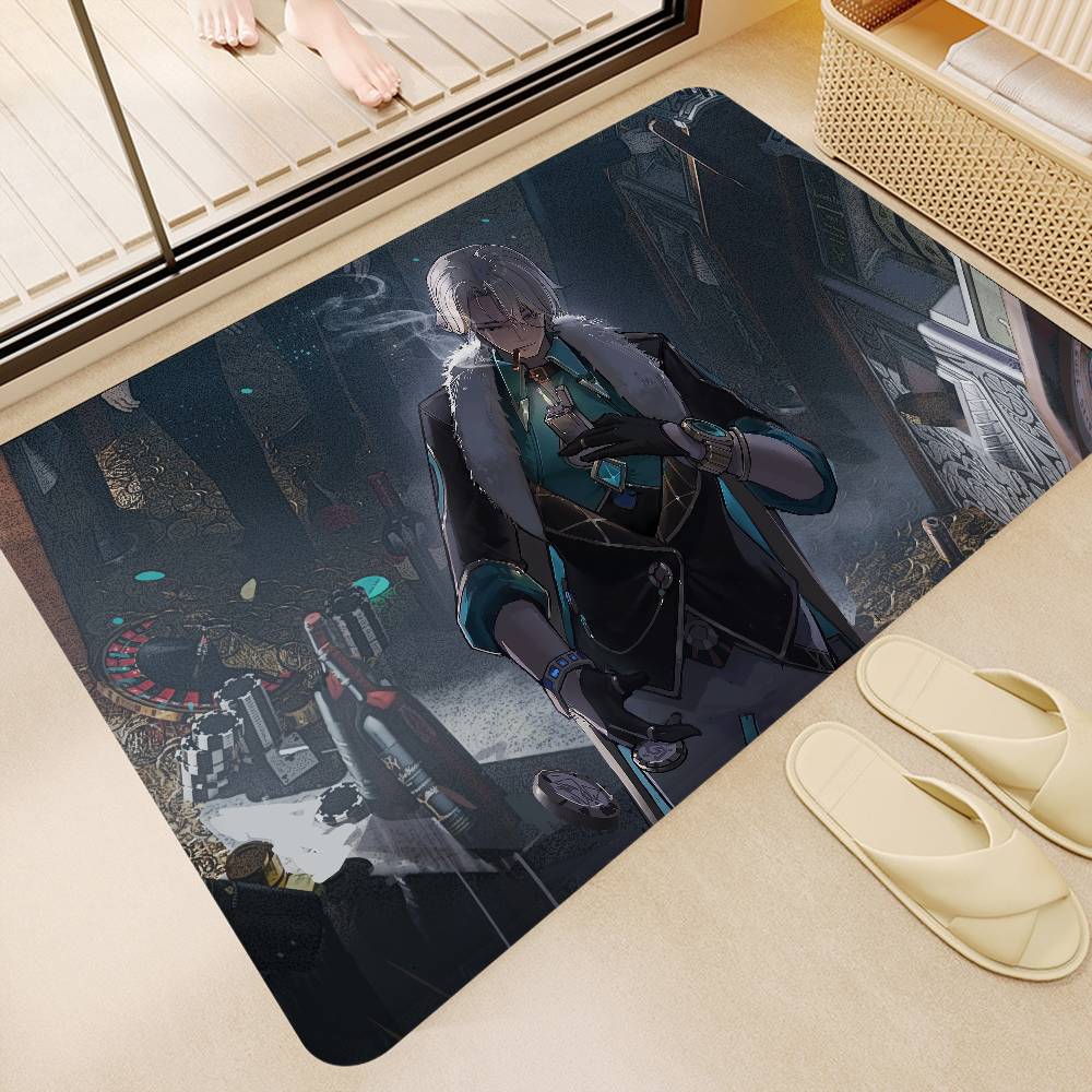 Игровой персонаж Авентурин Входной коврик в скандинавском стиле Домашний придверный коврик Коврики для ванной-туалета Коврик для декора спальни/отеля