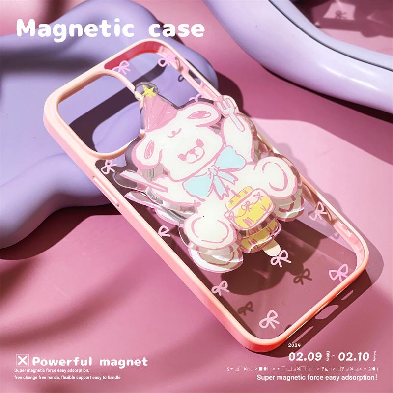 Матовый магнитный чехол Zhitai для iPhone 15/14/13 Pro Max - Совместим с 12, Магнитная подставка для 11