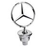 44mm 3D Metal Blue Chrome Star Bonnet Hood Logo Emblem Badge for Mercedes Benz W205 W204 AMG GLC CLA Interior Moulding LBMSLK NT2