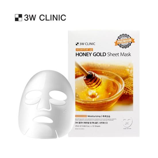 3w Clinic Essential Up Sheet Mask 25ml X 10 Sheets (6 Options)