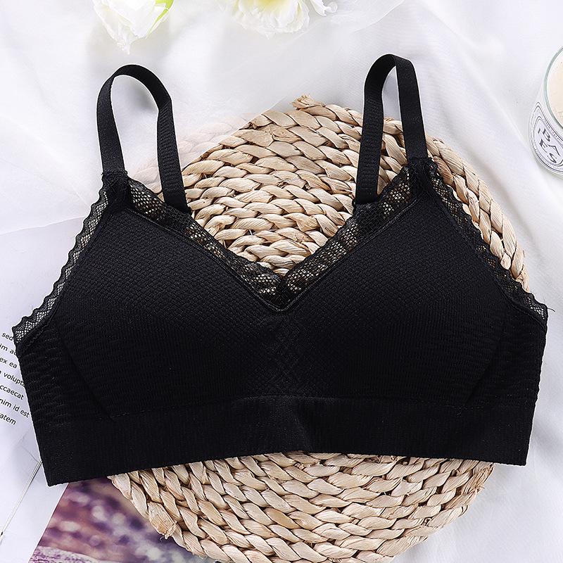 Бюстгальтеры для девочек-подростков: Без косточек, тонкий и антипровисающий, с фиксированной чашкой, для учеников средних и старших классов.