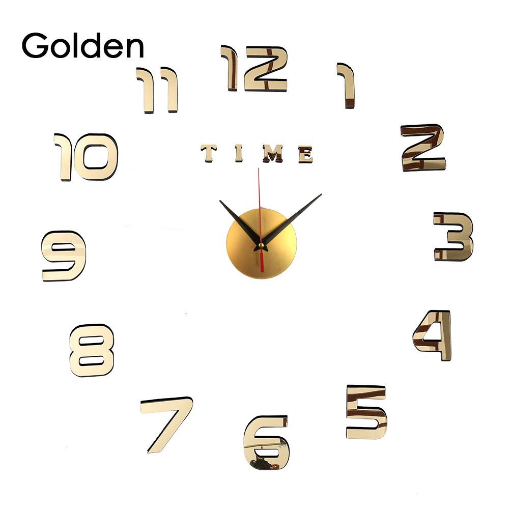 3D светящиеся настенные часы, зеркальные настенные наклейки, креативные часы «сделай сам», съемные художественные наклейки, домашний декор, кварцевая игла для гостиной, хит продаж