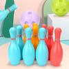 10 Pieces Cones and 2 Balls Bowling Set Plastic Bowling Balls for Boys Girls Children Toy Gift Indoor Outdoor Toy Decoration