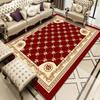 European Floral Print Carpet for Living Room Decor Turkey Sofa Coffee Table Mat Lounge Bedroom Rug Decor Home Persian Carpets