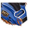 ZETT Pro Status Soft Baseball Mitt for Second and Blue Small Made in BRCB30962T Catcher's Shortstop, Black/R (1925), Size, Japan,