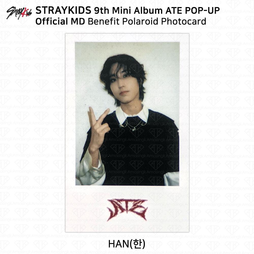 Stray Kids 9th Mini Album ATE POP-UP MD Benefit Polaroid Photocard KPOP K-POP