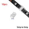 2Pin 3Pin 4Pin 5Pin LED Strip Connector 10MM Solderless Crystal Buckle for Light Strip Head Transparent