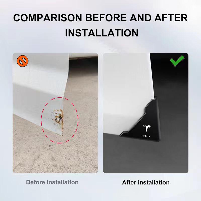 2 шт. Силиконовые защитные накладки на углы дверей автомобиля, предотвращающие столкновения, для Tesla Model 3 Model X S 2016-2020, наклейки TM3 TMX TMS
