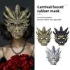 Plastic Dragon Head Mask Full Face Masquerade Mask Punk Halloween Mask  Makeup