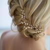U-образные жемчужные заколки для волос Ручная работа Свадебное украшение для головы Винтажная вилка для волос для женщин