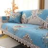 European Style Large Flower Sofa Mat Light Luxury Lace Edge Anti Slip Sofa Cover Four Seasons Universal Backrest Handkerchief