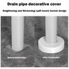 Plating Drain Pipe Cover Adjustable Tube Accessories Useful Flange Cover  Kitchen