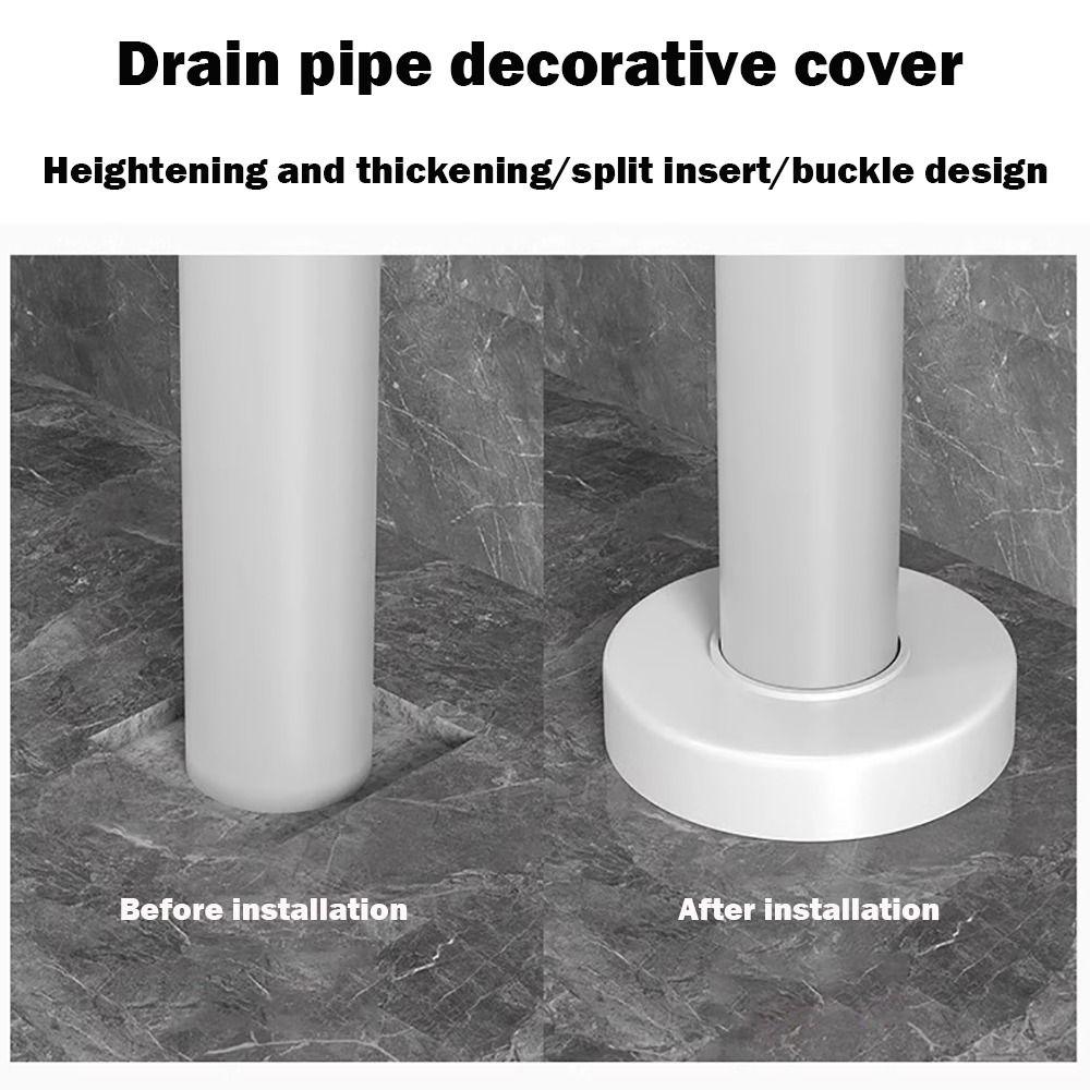Plating Drain Pipe Cover Adjustable Tube Accessories Useful Flange Cover  Kitchen