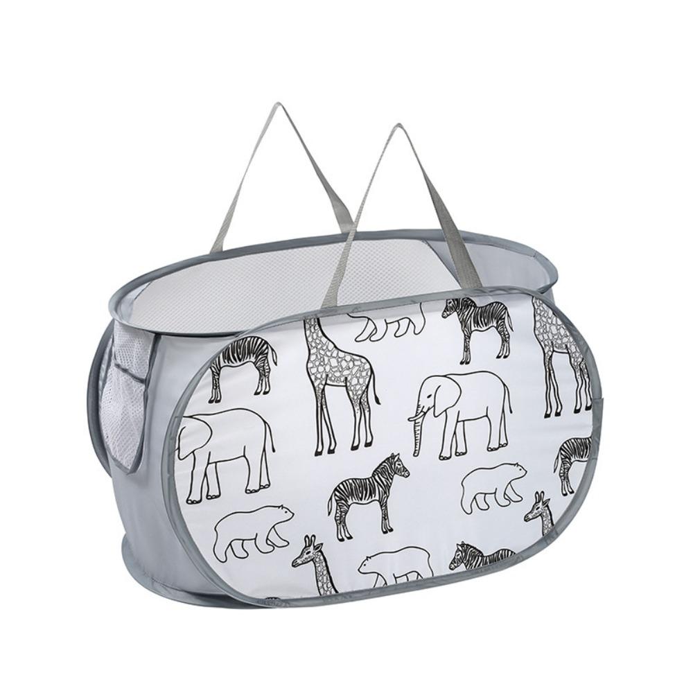 Cartoon Folding Laundry Basket Collapsible Laundry Hamper Space Saving Storage Basket Bedroom