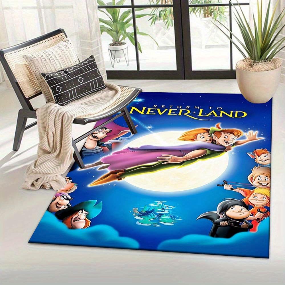 JIT 1pc Peter Pan At Night Themed Area Rug – Soft Polyester, Machine Washable Rectangular Carpet for Bedrooms, Entryway, Office – Large Floor Mat for