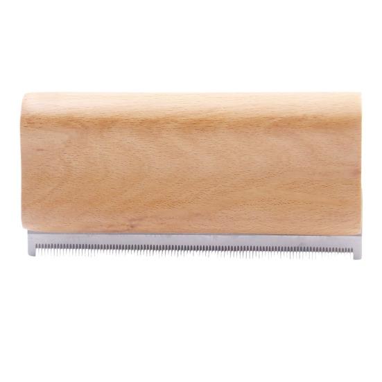 Расческа для кошек Yousheng Pet Brush с зубьями из нержавеющей стали, деревянная ручка, расческа от вшей, расческа для ухода, уменьшает линьку для собак, кошек, лошадей