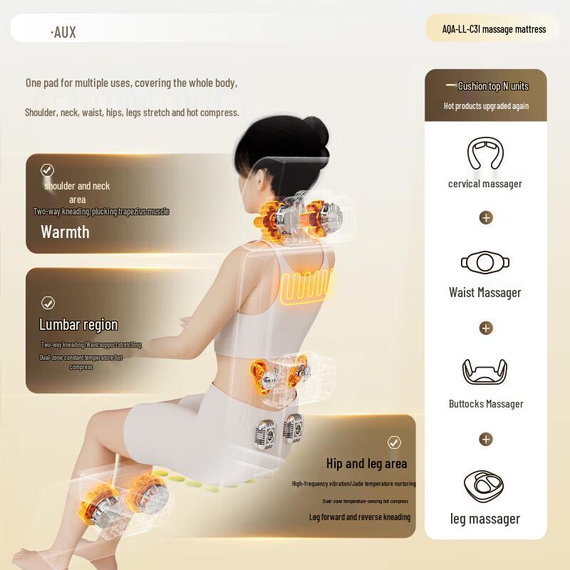 Массажный мат для всего тела с разминанием и растяжением