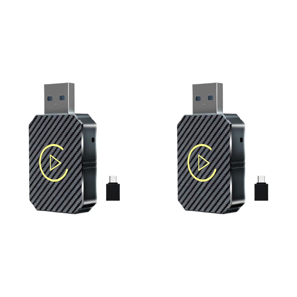 Беспроводной адаптер Carplay Android Auto 2 в 1 Mini Box Plug&Play Беспроводной ключ BT WiFi для OEM-проводных автомобилей CarPlay/Andriod Auto
