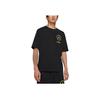 Solid Color Casual Short-Sleeve T-Shirt Men Tops Black CV2994-010