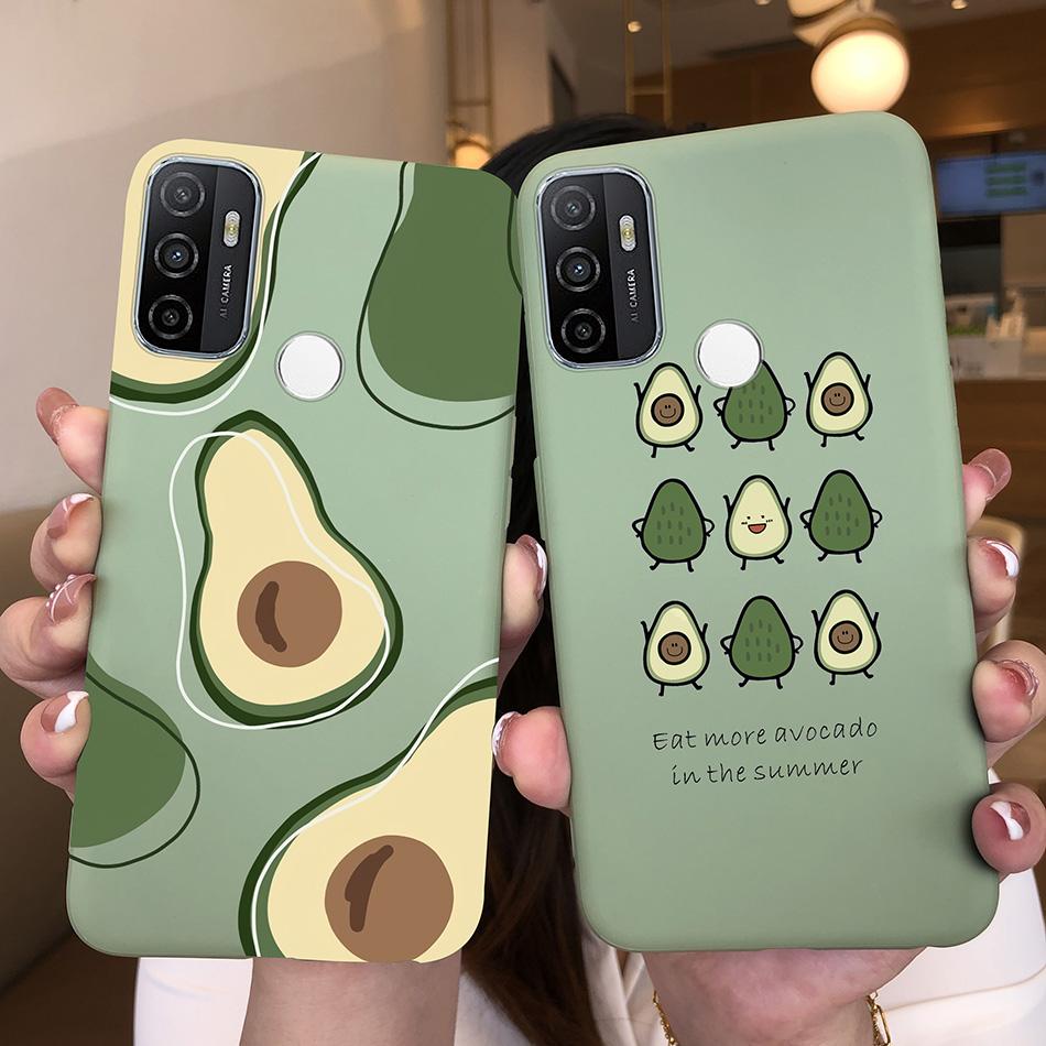 Чехол для OPPO A53S 2020 Мультяшный Coque Сердце Нарисованный Силиконовый Задняя Панель Телефона Для oppo a53s A 53s A53 s oppoa53 2020 Чехол-Ракушка