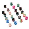 11 пар 6 мм набор для растягивания ушей, различные цвета, мягкий силиконовый расширитель для ушей, украшения для пирсинга