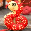 Chinese Style Snake Plush Doll Year of The Snake Mascot Toy Cute Zodiac