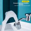 Регулируемый на 360 градусов удлинитель крана с двойным распылением (аэрированная струя и струя с пузырьками) для мягкого мытья и легкой установки
