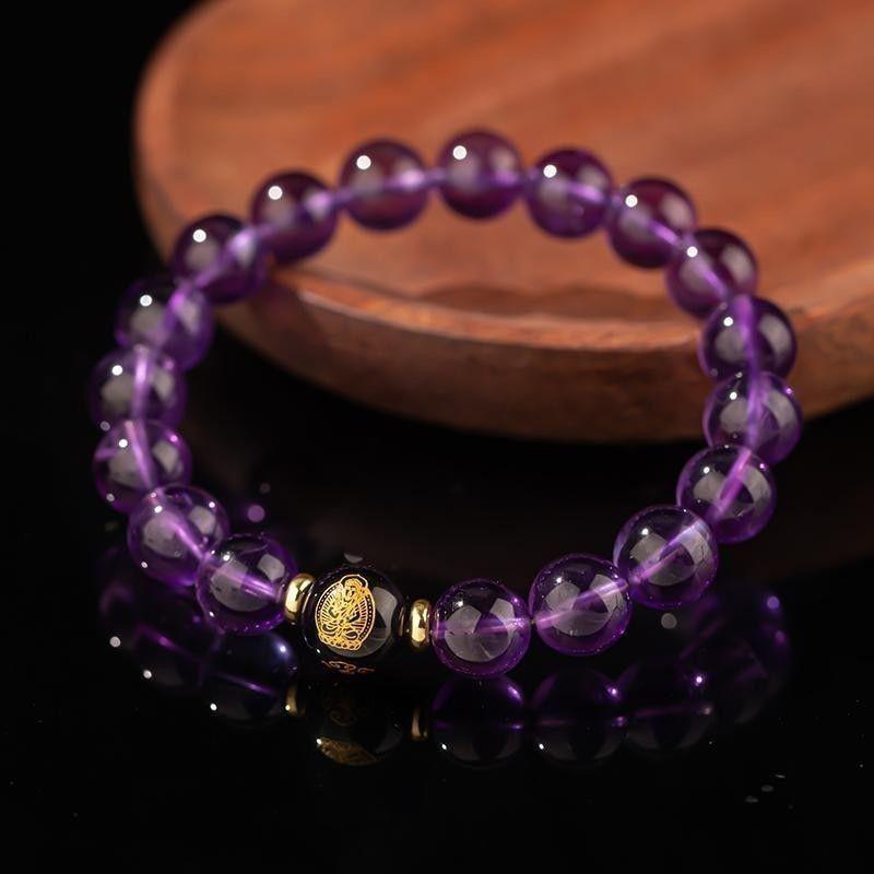 Purple Fire Zodiac Guardians Buddha Bracelet