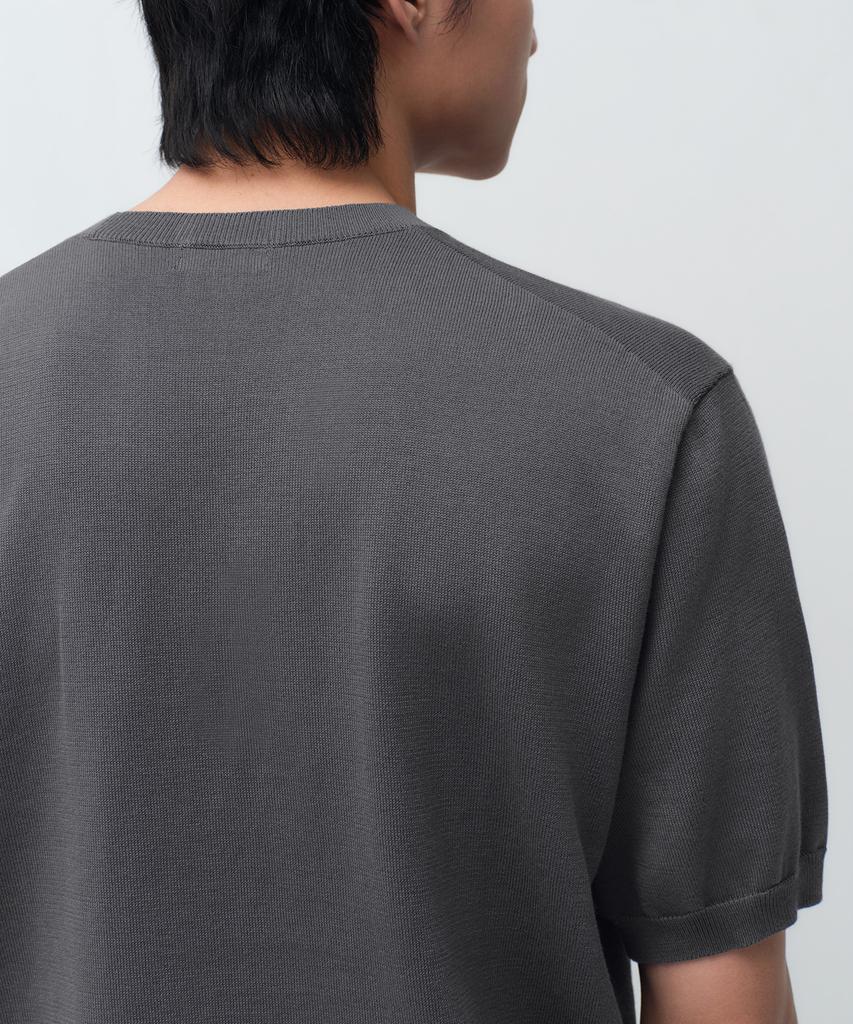 MUSINSA STANDARD Washable Supima Cotton Crew Neck Short Sleeve Knit [Gray]
