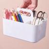 Desktop Storage Box with Multiple Compartments Large Capacity Stationery Pen Holder Makeup Organizer Multifunctional Plastic Shower Caddy Container
