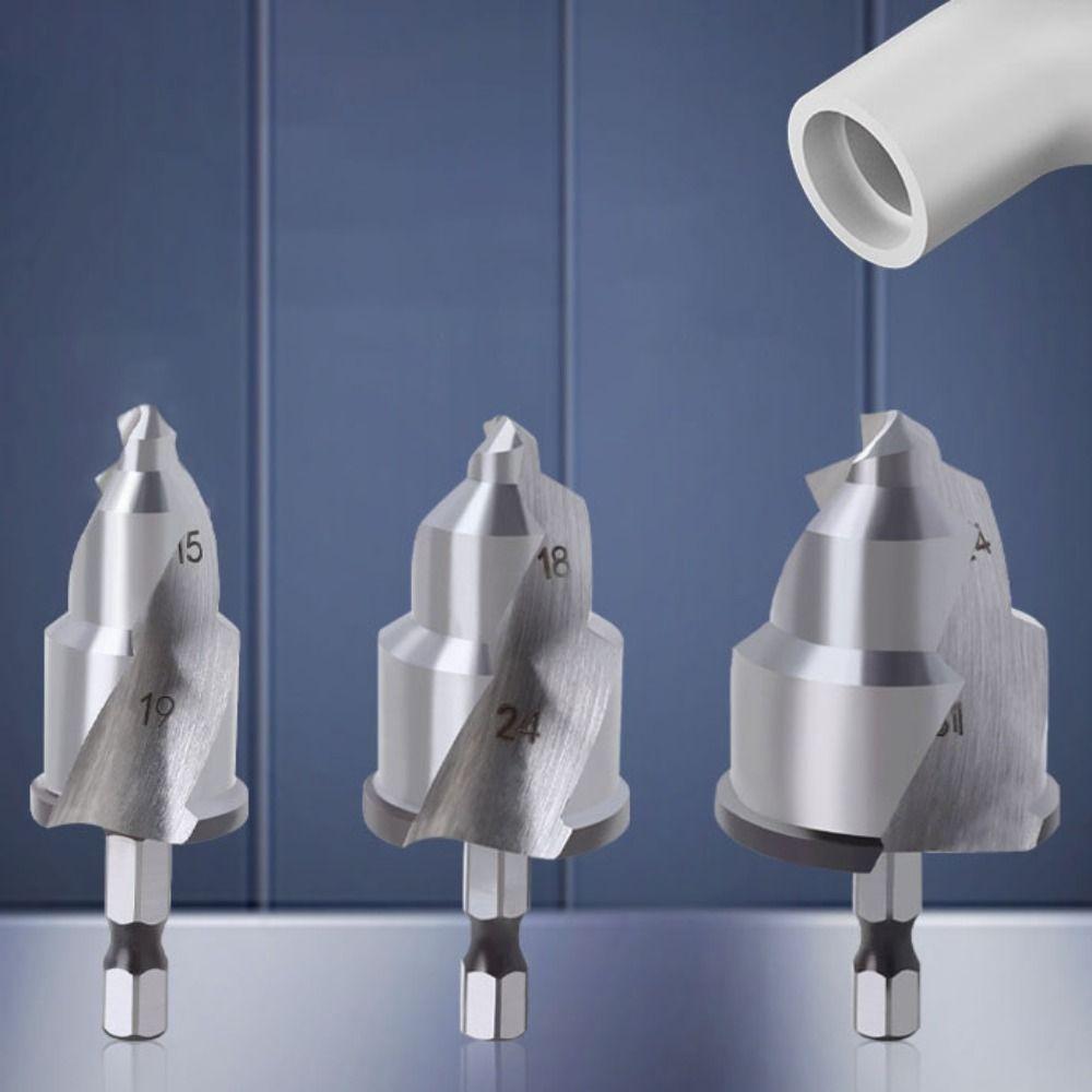 With Limiter Countersink Drill Bit Hexagon Handle High Precision Water Pipe Drill Bit Steel Wear-resisting PPR Lifting Drill Bit