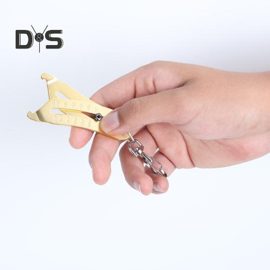 Портативный брелок для проверки размера резьбы, прецизионная линейка для измерения резьбы, точный прибор для проверки резьбы гаек и болтов, дюймовый метрический измеритель резьбы шестигранных гаек