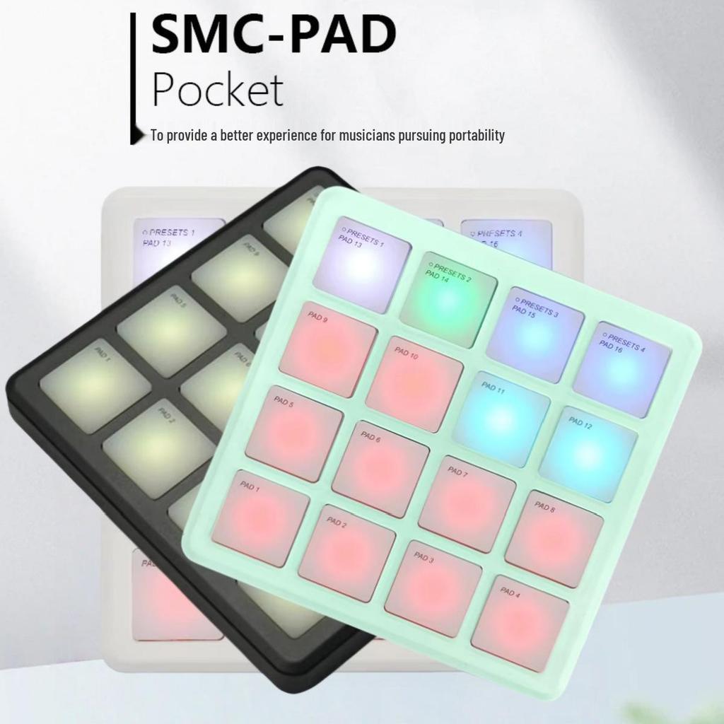 M-VAVE SMC-PAD Portable RGB MIDI DJ Pad Keyboard