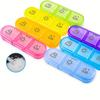 Pill Organizer 3 Times a Day, Compact Pill Box 7 Day with Roomy Pill Case and Sturdy Design