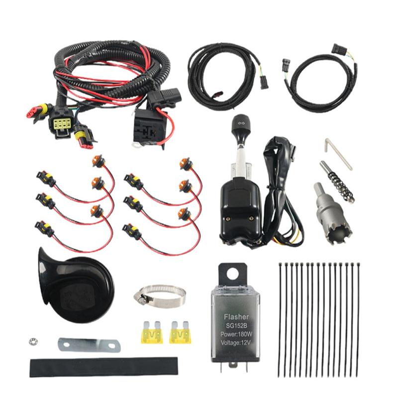 Ac29-Brake Steering Turn Signal Light Kit With Switch Wiring For Polaris Can-Am Honda Pioneer/Big Red Kawasaki