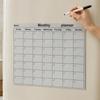 Dry Erase Magnetic Calendar For Refrigerator, Reusable Monthly Planner Whiteboard With Marker For Meal Menu To Do List