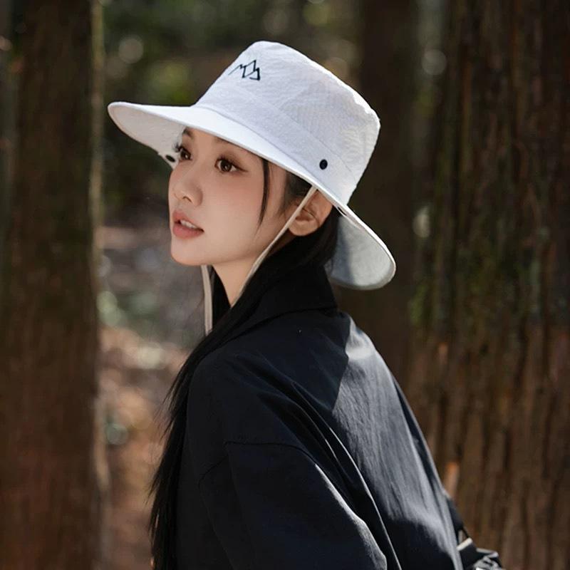 Summer quick-drying big brim mountaineering hat children's new outdoor camping fishing hat sunshade sun hat