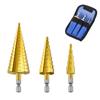 Titanium Plated Hex Shank Step Drill Bit - Tower Type, Cross-border Hole Opener