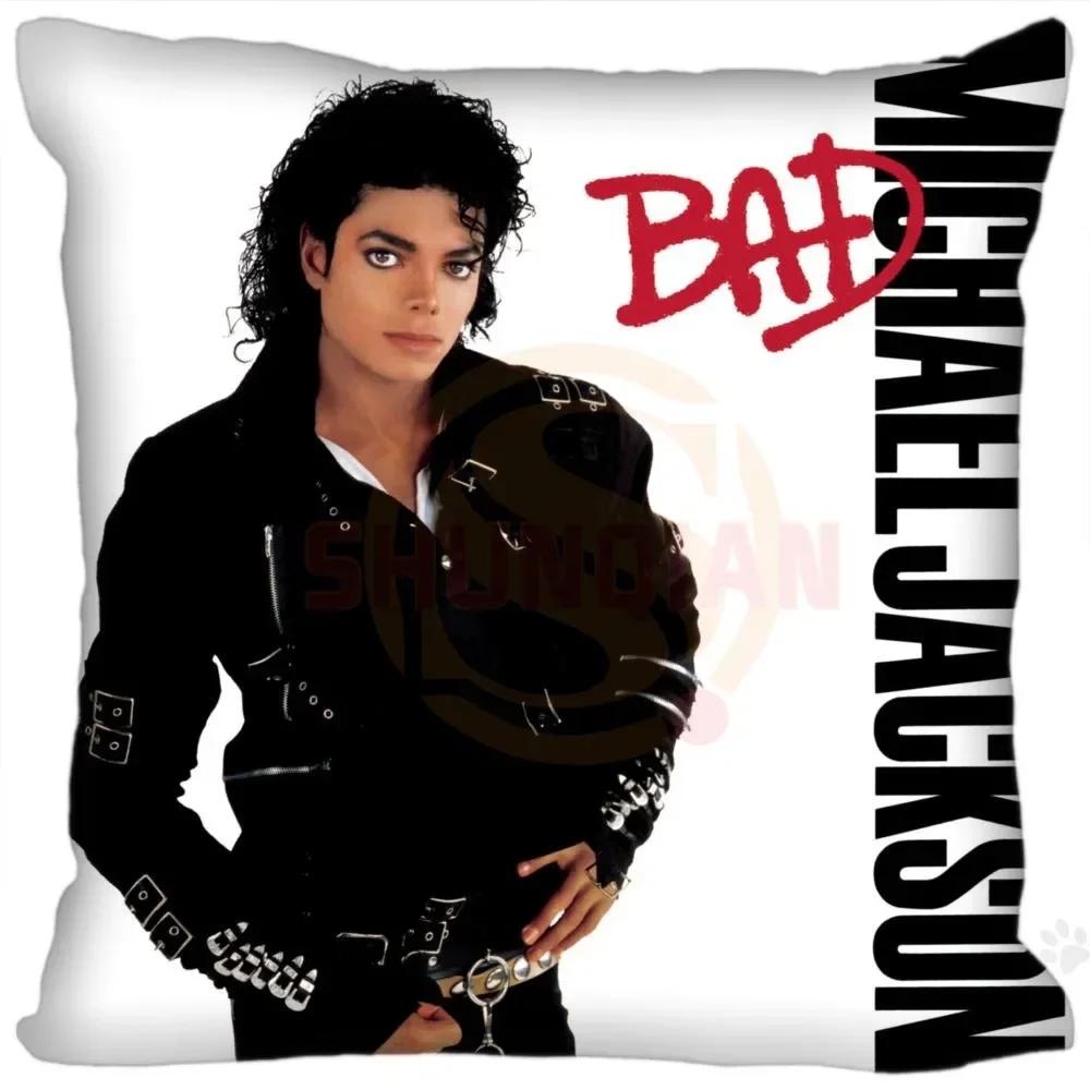 Наволочки с изображением суперзвезды Майкла Джексона, квадратные, на молнии, модные, наволочки с изображением суперзвезды Майкла Джексона, 20x20 см, 35x35 см, 40x40 см, прямая поставка