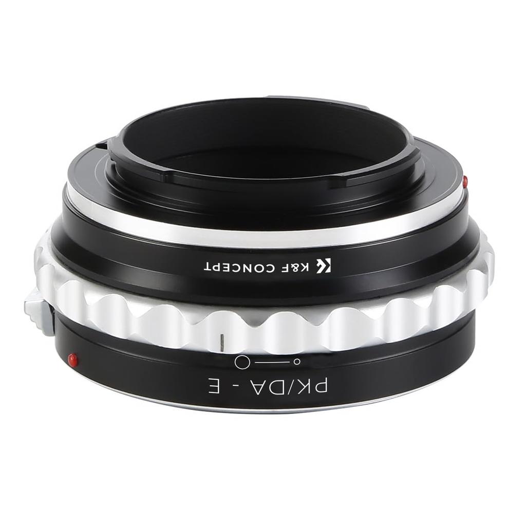 K&F CONCEPT Адаптер крепления для объективов Pentax K-mount DA, совместимый с камерами Sony E-mount NEX. Высокоточный переходник для крепления PK/DA-E. Достичь