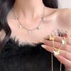 Lucky Butterfly Necklace: Elegant & Trendy 2025 Women's Clavicle Chain In Light Luxury Style
