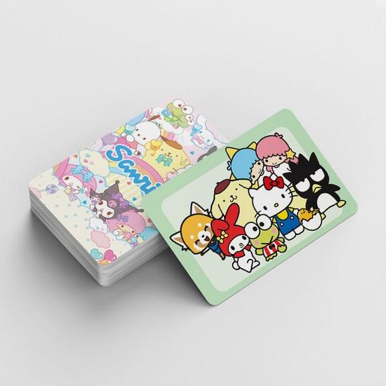 Sanrio фотокарточки товары ЛОМО иллюстрации фотокарточки 60 шт + мини наклейки 32 шт, вечеринка, 1 шт