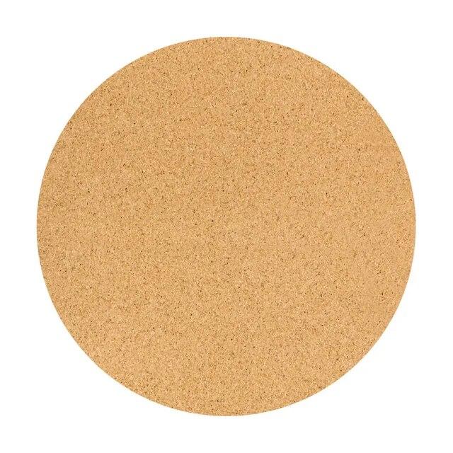 68cm Cork Natural Rubber Mat 5mmThickened Meditation Cushion Sitting Cushion Round Flat Yoga Mat Sweat-absorbent Breathable