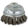 TRUSCO Чашечная щетка витая для электроинструмента, 75, SUS0.35, TCB-75AS
