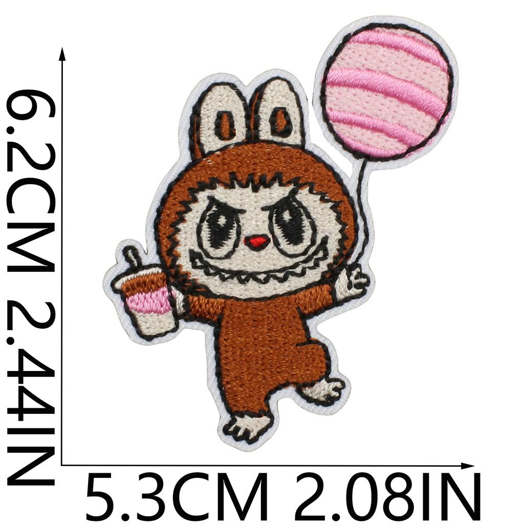 Animated Characters Cute Big Head Embroidery Cloth Sticker Bag Decoration Forest Elf Patch Sticker Heat Transfer Computer Embroidery