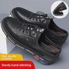 Men's Cross-Border Leather Shoes, Soft Sole, Size 48/49/50, New Spring Trend Casual Footwear