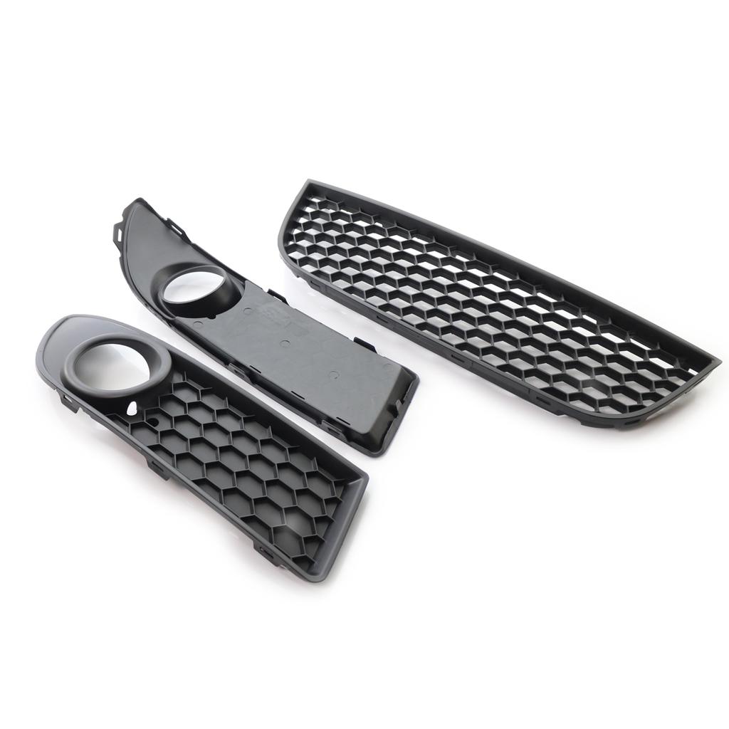 1 пара, чехол для решетки радиатора, нижнего противотуманного бампера, подходит для VW POLO-GTI 2006 2007 2008 2009 MK4 9N3 ABS